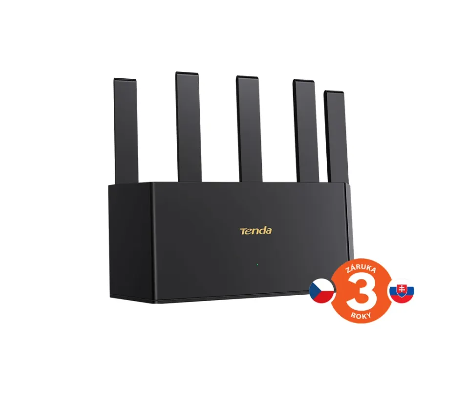Tenda TE6L Pro BE5100 WiFi 7 Mesh Router, 2.5G WAN port, 5011 Mb/s, 3x GLAN,VPN,WPA3, Wi-Fi+, CZ app
