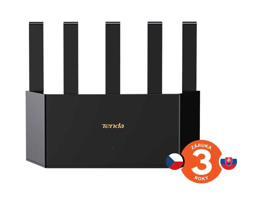 Tenda TE6L Pro BE5100 WiFi 7 Mesh Router, 2.5G WAN port, 5011 Mb/s, 3x GLAN,VPN,WPA3, Wi-Fi+, CZ app