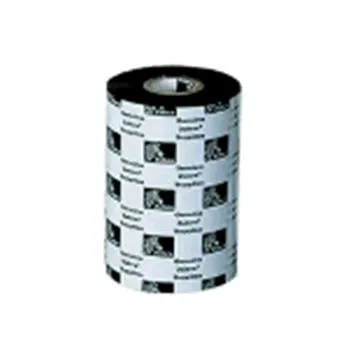 Zebra Wax Ribbon, 64mmx74m, 2300; Standard, 12mm core, 12/box