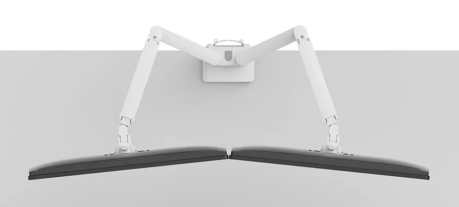 Neomounts DS70-250WH2 Neomounts NEXT Slim Desk Mount, double display (topfix clamp/grommet), white