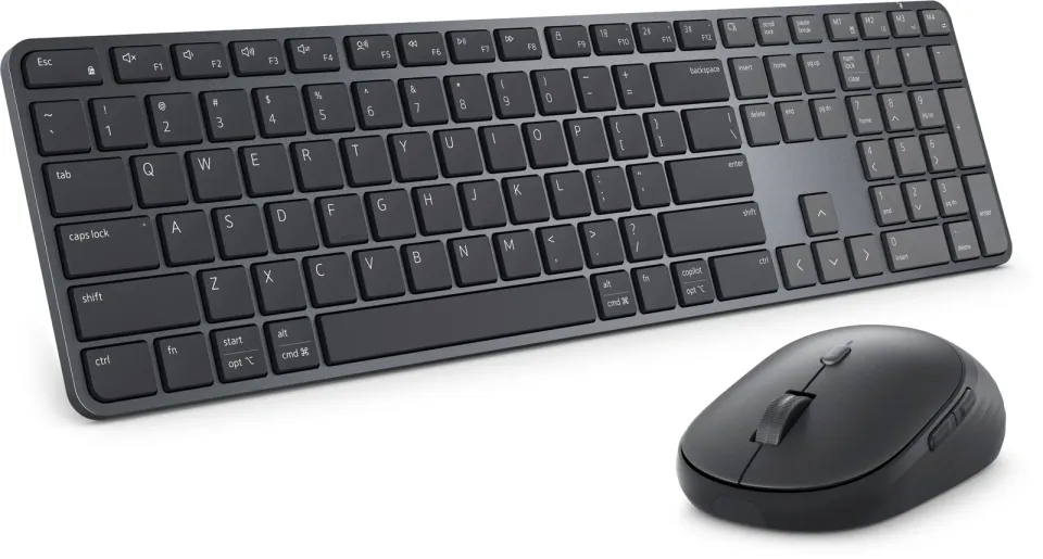 DELL KM726 bezdrátová klávesnice a myš UA/ ukrajinská - černá