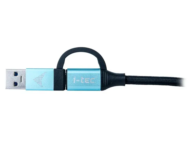 i-tec USB-C Cable to USB-C with Integrated USB 3.0 Adapter