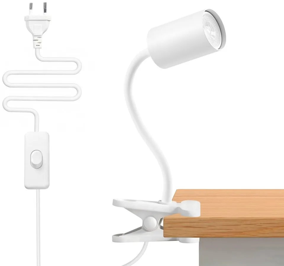 IMMAX PUNTO KLIP flexibilní nástěnné/klipové svítidlo, 9W, GU10, bílé