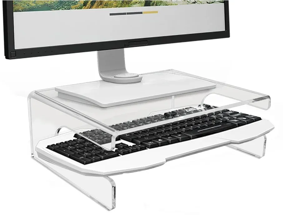 Podstavec pod monitor DESQ s výřezem na klávesnici