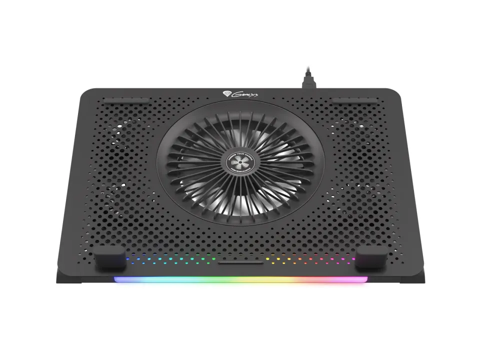 Chladící podložka pro NB Genesis Oxid 450 RGB do 15.6", hliníkové tělo