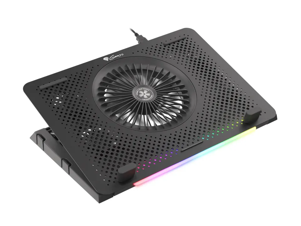 Chladící podložka pro NB Genesis Oxid 450 RGB do 15.6", hliníkové tělo