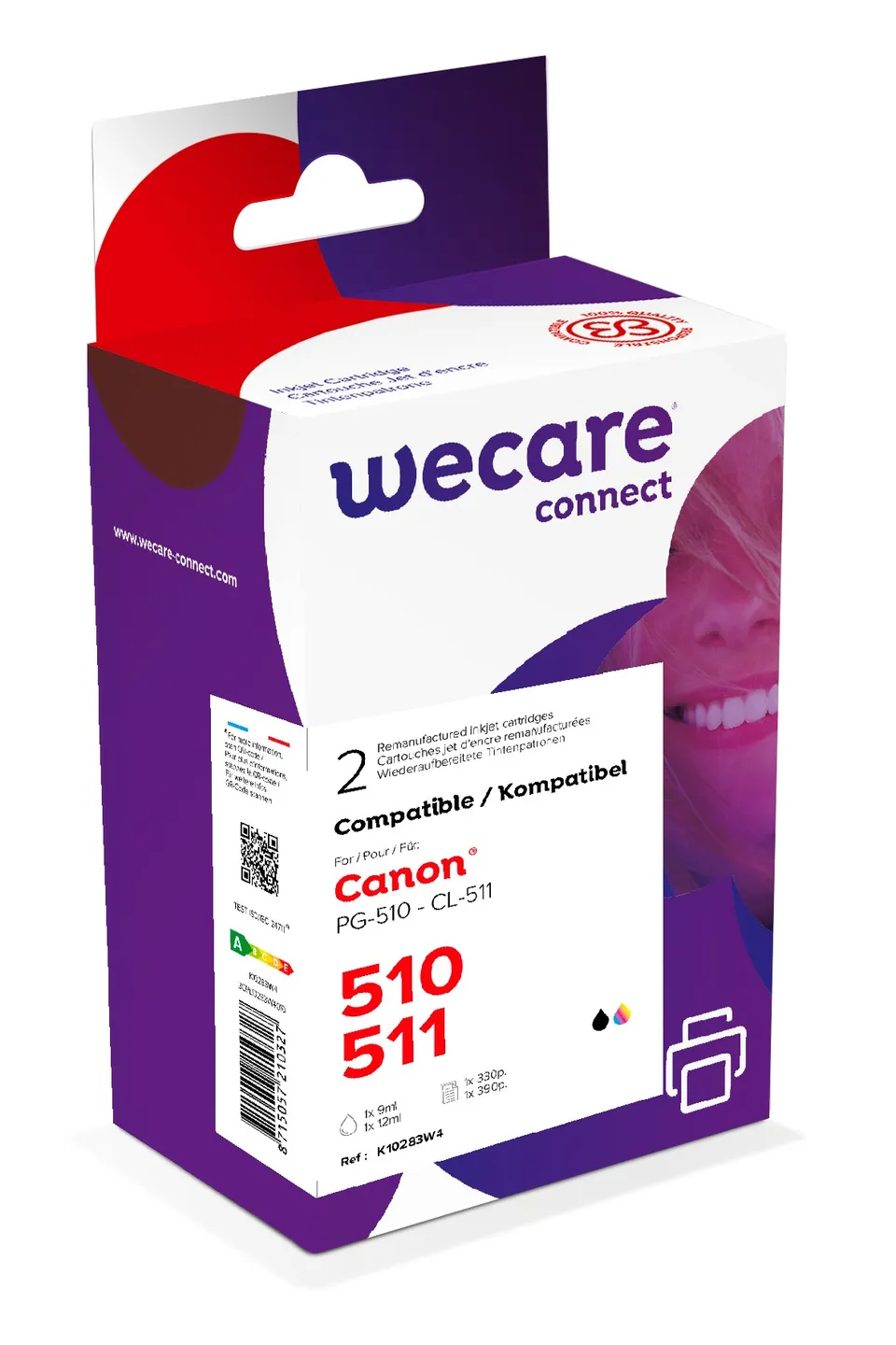 WECARE ARMOR ink sada pro CANON PG-510/CL-511,CMYK