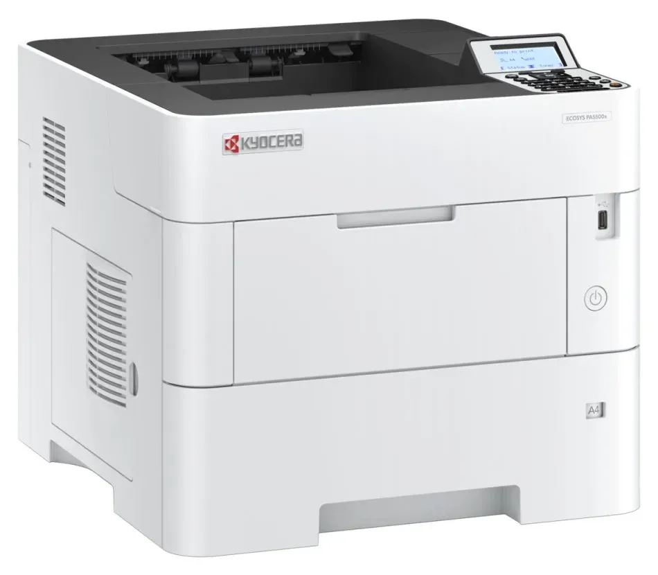 Kyocera ECOSYS PA5500x/ A4/ 55ppm/ 1200x1200 dpi/ PCL+PS3/ 512MB RAM/ Duplex/ USB/ LAN
