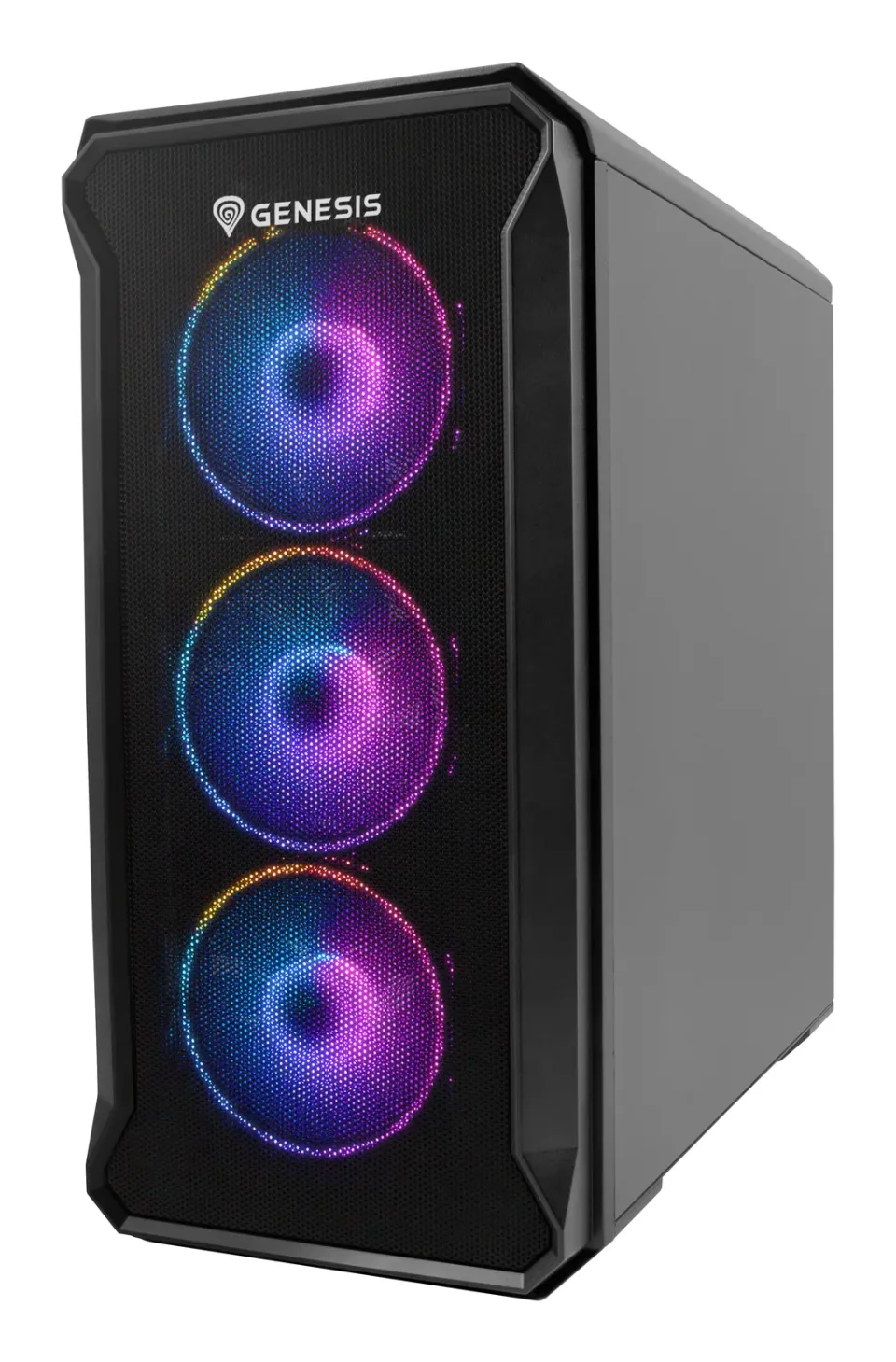 Počítačová skříň Genesis IRID 503 ARGB V2/Micro Tower/Transpar./Černá