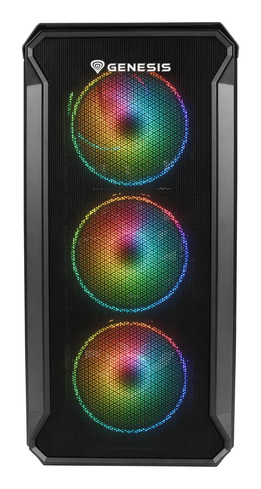 Počítačová skříň Genesis IRID 503 ARGB V2/Micro Tower/Transpar./Černá