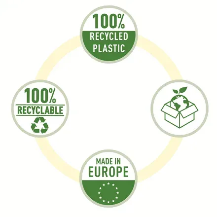 LEITZ Recyklované euroobaly Esselte A5, 70mic, krabice 100ks