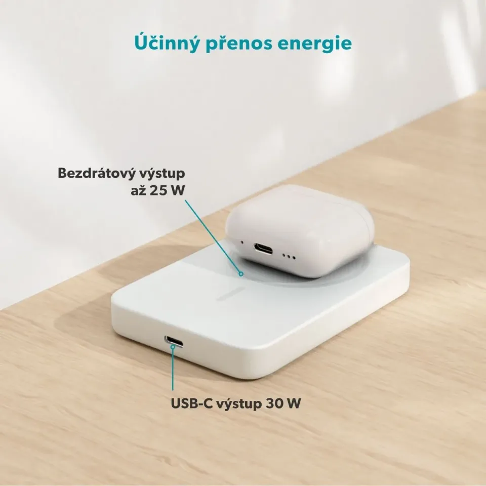 Epico Qi2 25W 10000mAh Mag+ powerbanka EM75 - stříbrná