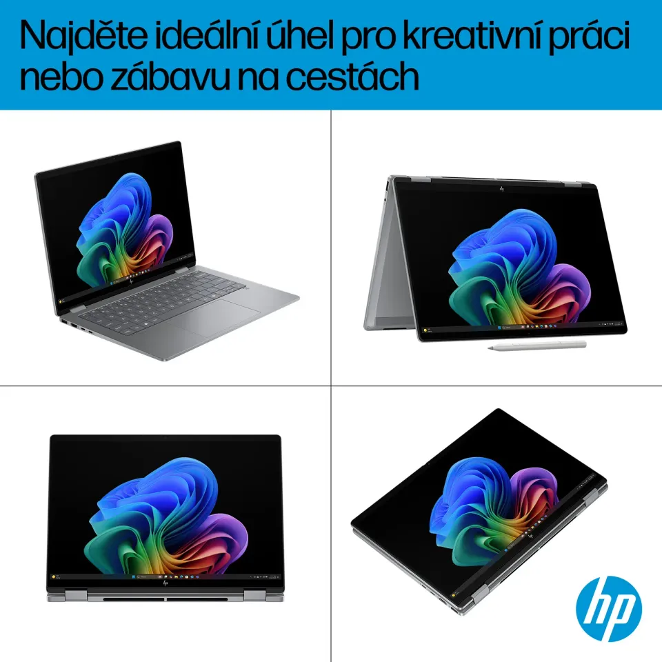 NTB HP OmniBook X Flip 14-fm0433nc, Ultra 7-256V, 14.0 3K OLED, 16GB LPDDR5X, 1TB,Win 11,2Y On-Site