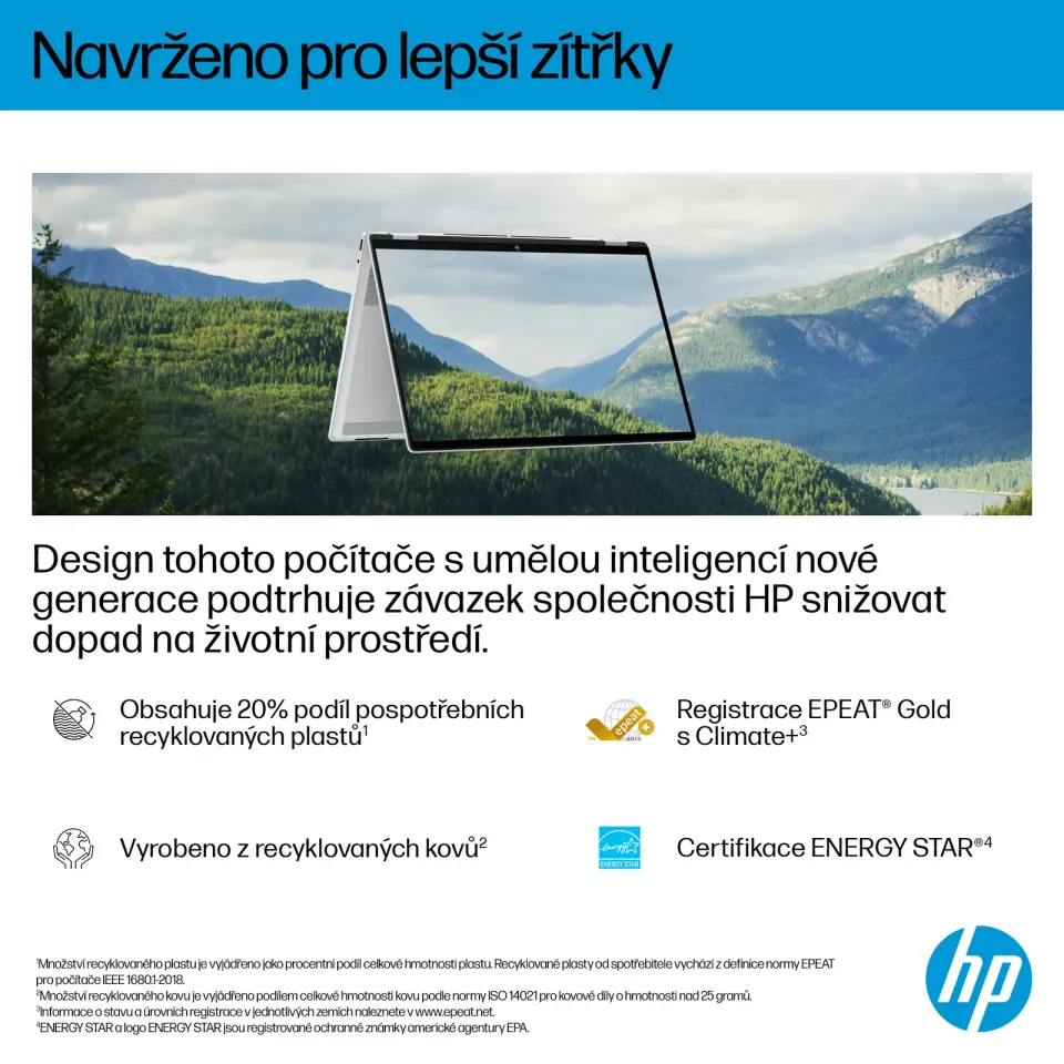 NTB HP OmniBook X Flip 14-fm0433nc, Ultra 7-256V, 14.0 3K OLED, 16GB LPDDR5X, 1TB,Win 11,2Y On-Site