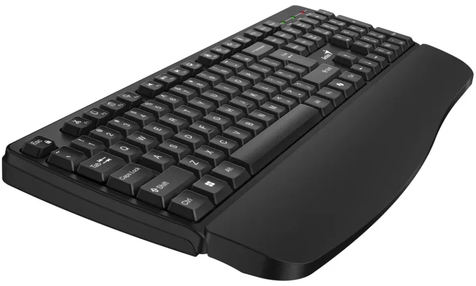 Genius KB-7123, Klávesnice, bezdrátová, 2,4GHz, mini USB přijímač, ergo. podložk