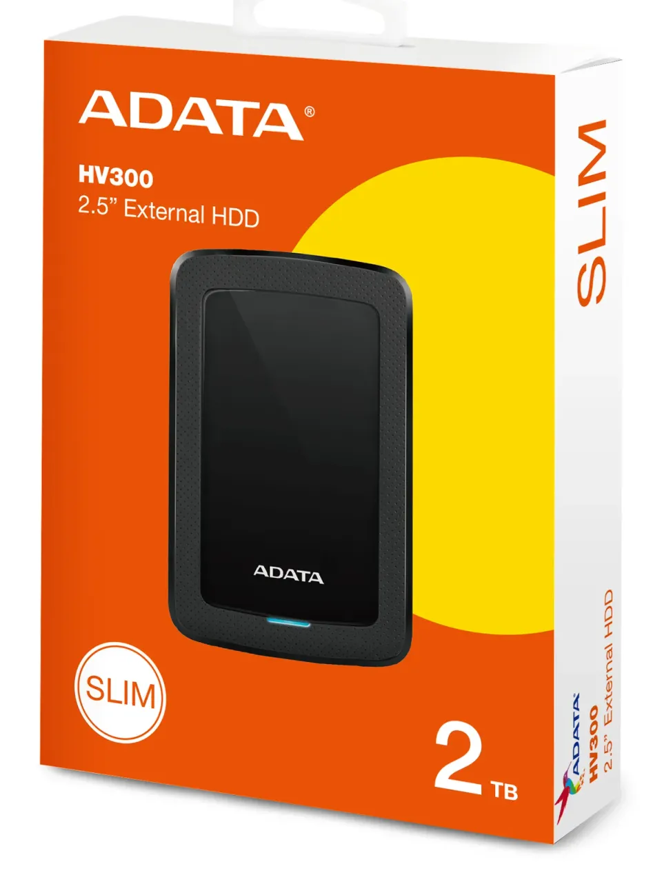 ADATA HV300/2TB/HDD/Externí/2.5"/Černá/3R
