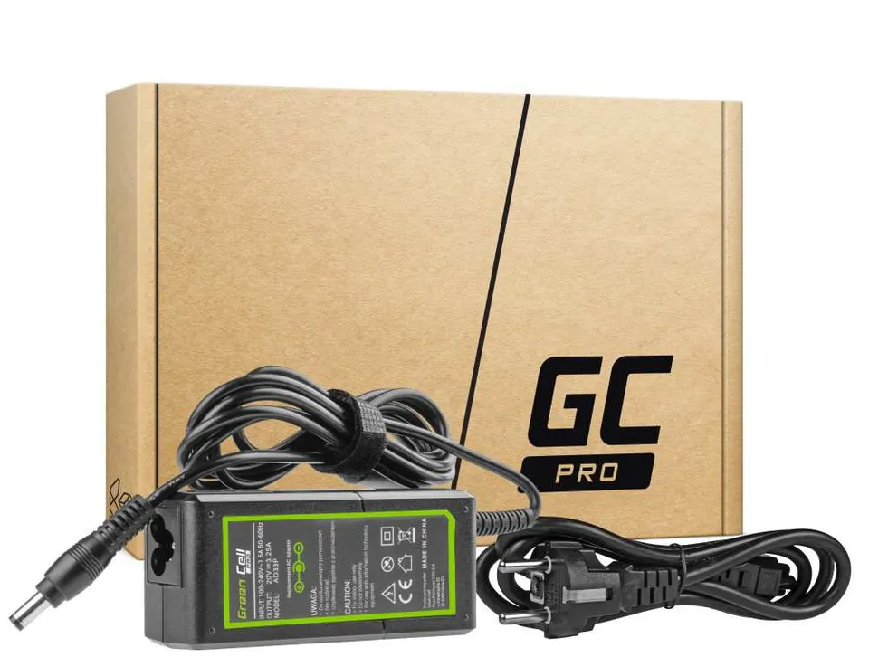 Green Cell PRO Charger / AC Adapter 20V 3.25A 65W for Lenovo B560 B570 G530 G550