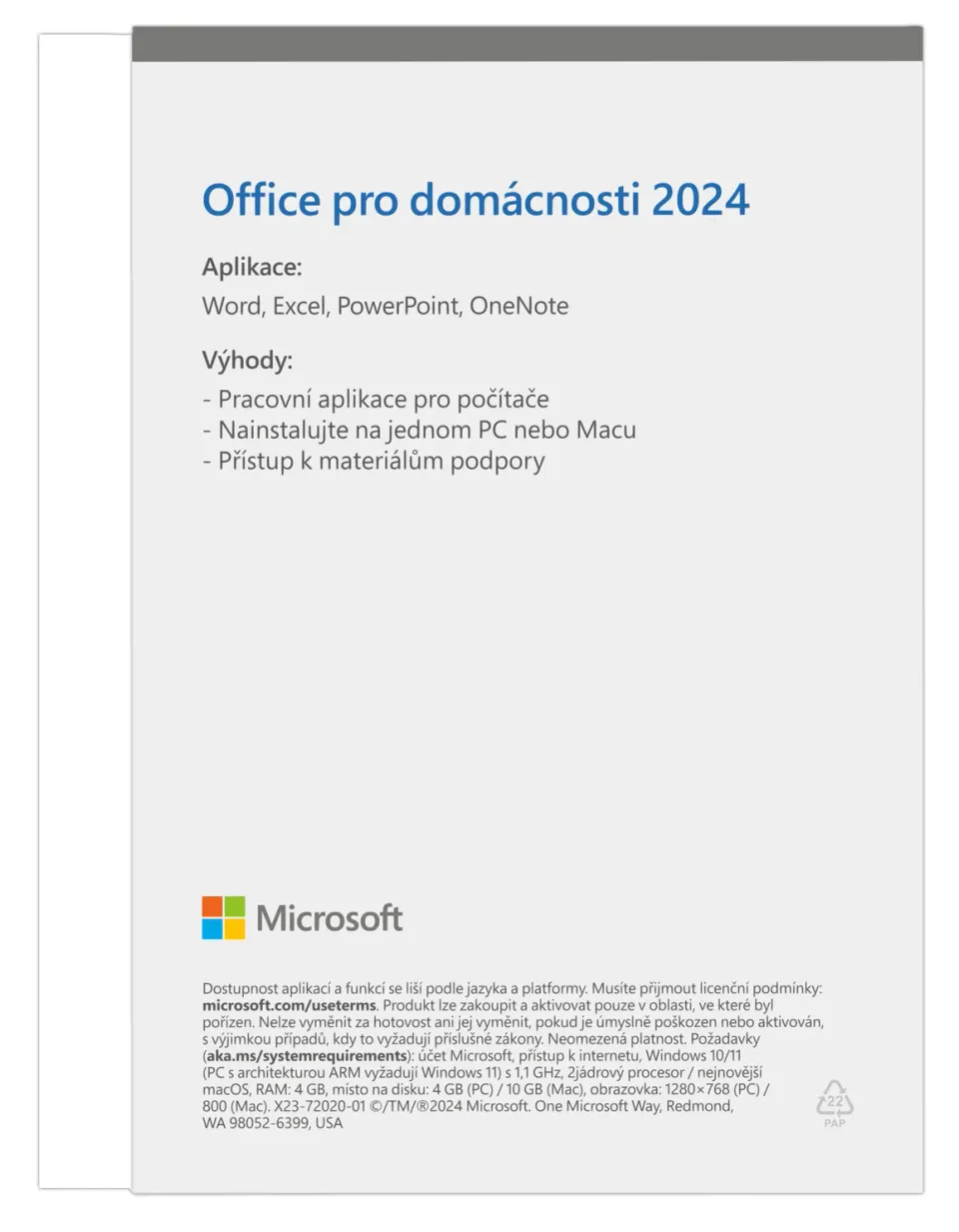 Office pro domácnosti 2024 CZ - krabice