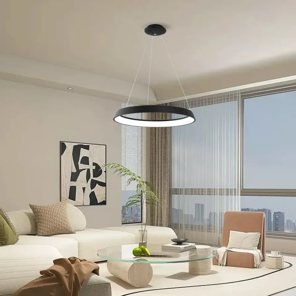 IMMAX NEO LIMITADO SMART závěsné svítidlo 80cm 48W černé Zigbee 3.0, TUYA
