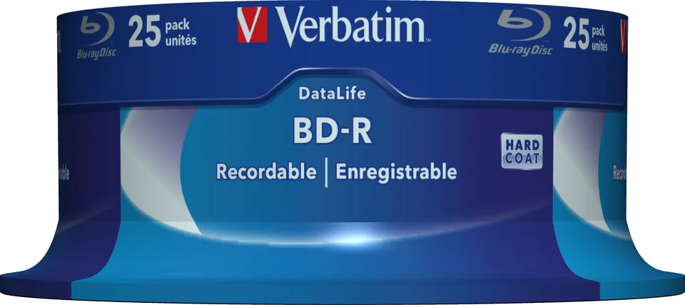 VERBATIM BD-R SL DataLife 25GB, 6x, spindle 25 ks