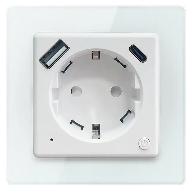 IMMAX NEO SMART chytrá vnitřní zásuvka Nexa bez kolíku (typ F)/ 1x USB/ 1x USB-C/ PD 20W/ Zigbee/ LIDL/ TUYA