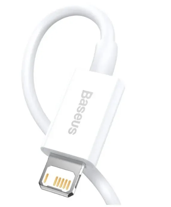 Baseus CALYS-02 Superior Fast Charging Kabel Lightning 2.4A 0.25m White