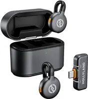 Hollyland LARK M2S Duo Wireless Lavalier Microphone with USB-C Plug (Duo, Space Gray)