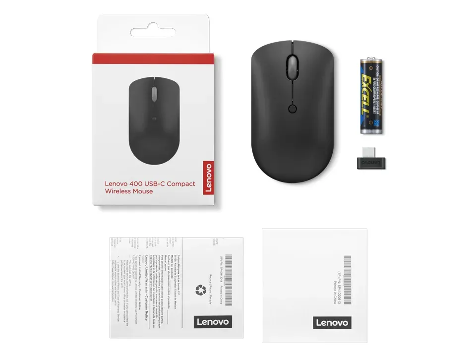 LENOVO myš 400 USB-C Wireless Compact Mouse
