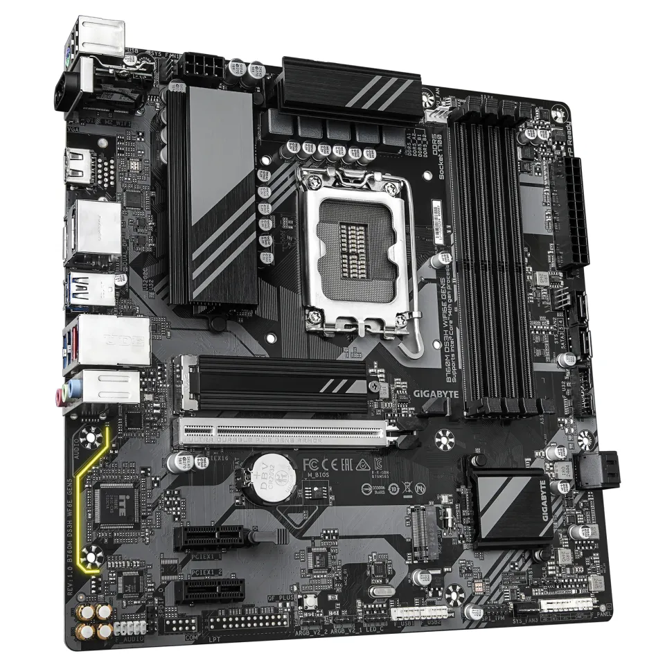 GIGABYTE MB Sc LGA1700 B760M DS3H WIFI6E GEN5, Intel B760, 4xDDR5, 2xDP, 1xHDMI, mATX
