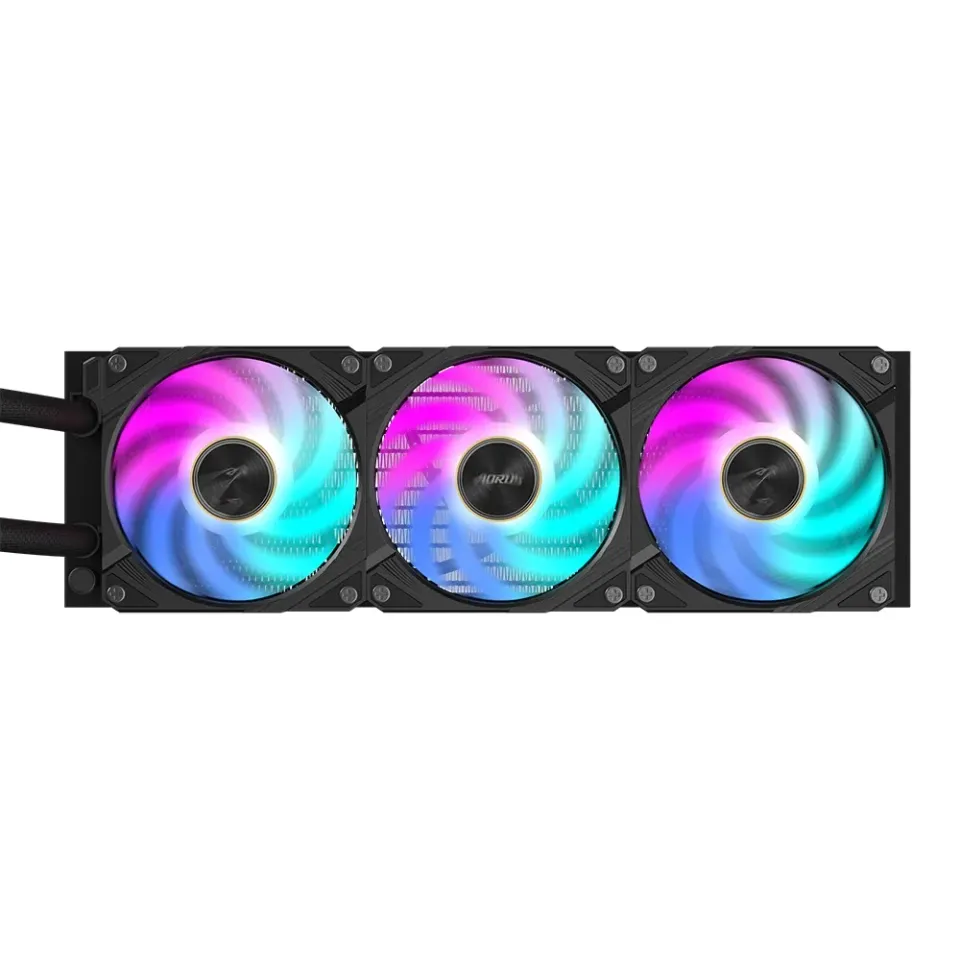GIGABYTE vodní chladič AORUS WATERFORCE X II 360 120mm ARGB, LCD displej