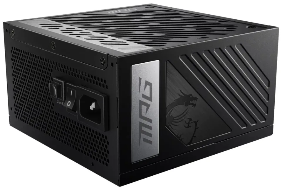 MSI zdroj MPG A1000G PCIE5/ 1000W/ ATX3.1/ akt. PFC/ 10 let záruka/ 135mm ventilátor/ plně modulární/ 80PLUS Gold