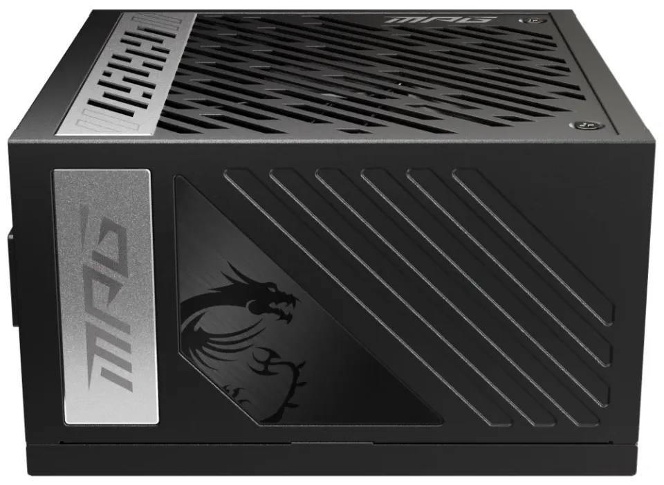 MSI zdroj MPG A1000G PCIE5/ 1000W/ ATX3.1/ akt. PFC/ 10 let záruka/ 135mm ventilátor/ plně modulární/ 80PLUS Gold