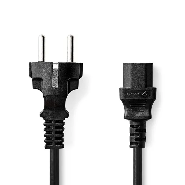 Nedis CEGL10030BK100- Napájecí Kabel | Typ F Zástrčka | IEC-320-C13 | Přímý | P