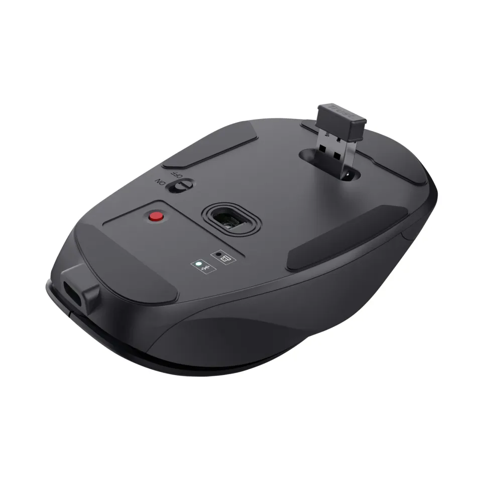 TRUST myš Fyda Wireless Mouse Eco, optická, bluetooth, 2,4GHz, multidevice
