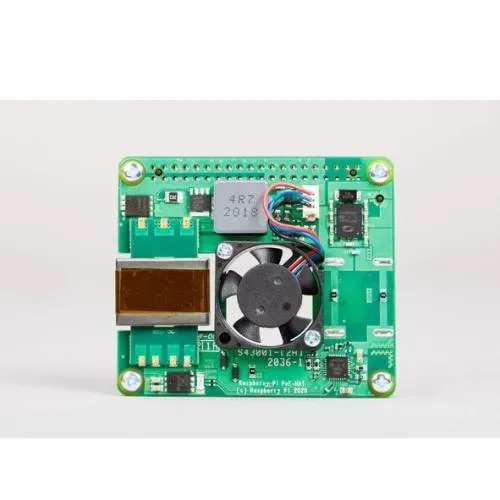 RASPBERRY PI PoE+ HAT – rozšiřující deska pro napájení přes Ethernet