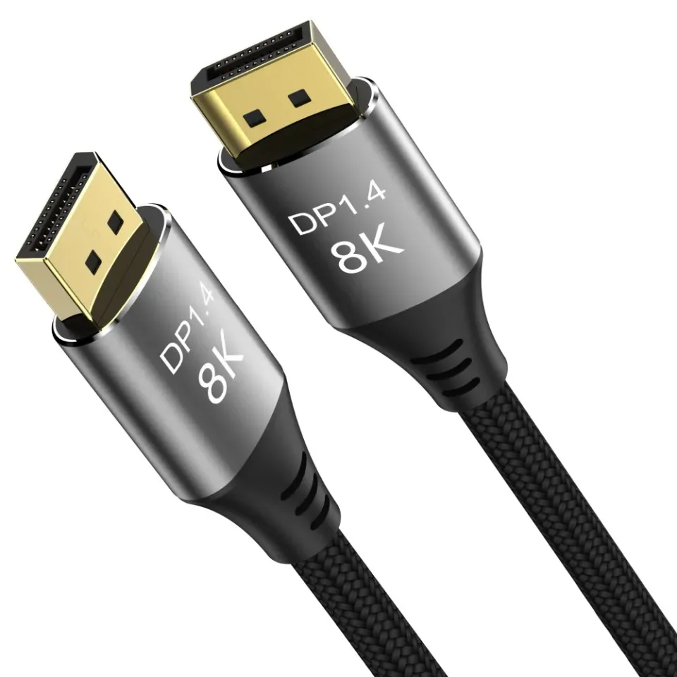 PremiumCord DisplayPort 1.4 přípojný kabel 32,4Gbit/s, rozlišení 8K, kovové a zl