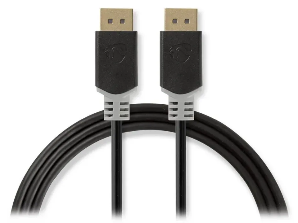 Nedis CCBW37014AT20 - Kabel DisplayPort 1.4 | Zástrčka - Zástrčka | 2 m | Antrac