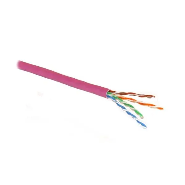 PLANET kabel UTP, drát, 4pár, Cat5e, LS0H, Planet Elite, Dca (balení 305m) fialový