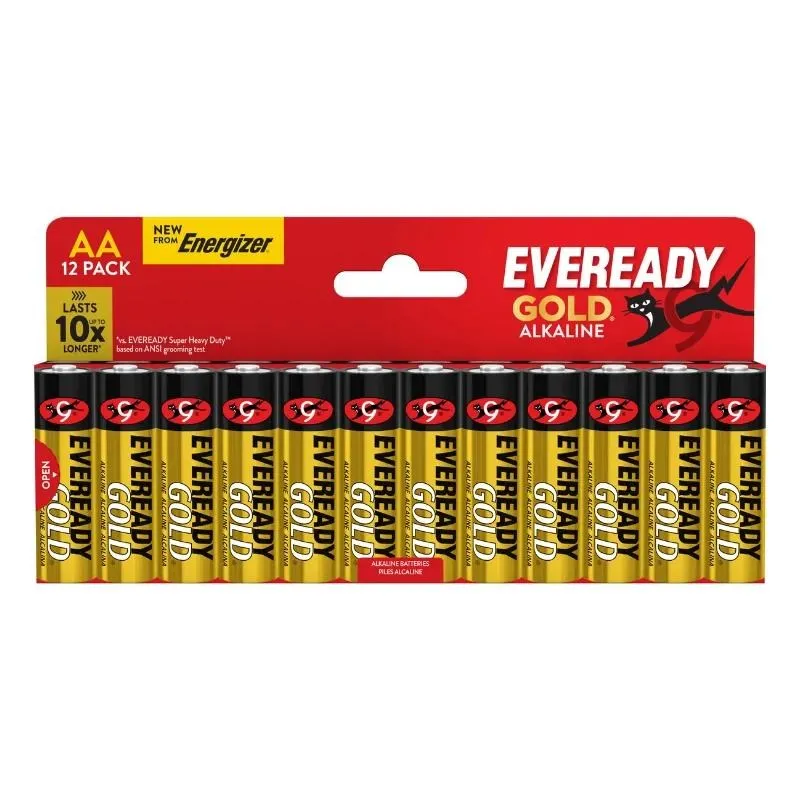 Energizer LR6/12 EVEREADY GOLD AA family 12pack Alkalické