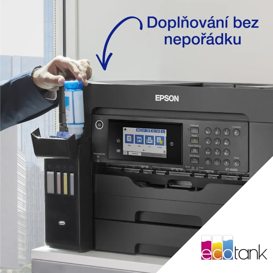 EPSON L15160 - A3+/32-32ppm/4ink/DADF/Fax/Wi-Fi//LAN/Duplex/CISS