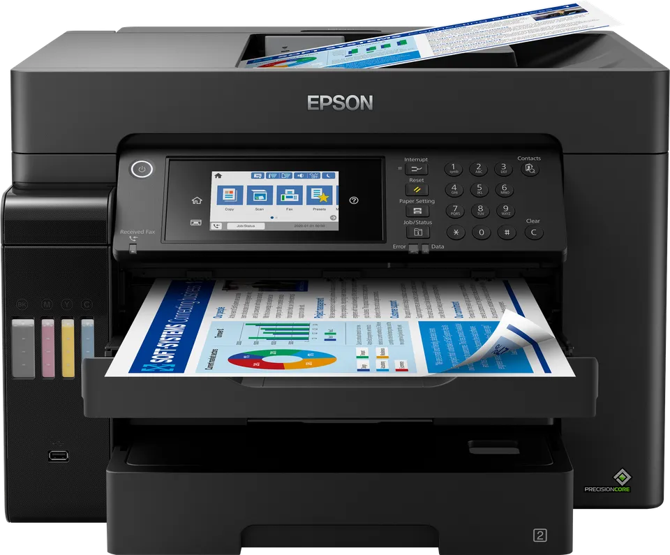 Epson EcoTank L15160 – A3+-Tintentank-Multifunktionsdrucker (Druck, Kopie, Scan, Fax), Duplex, ADF, WLAN und LAN
