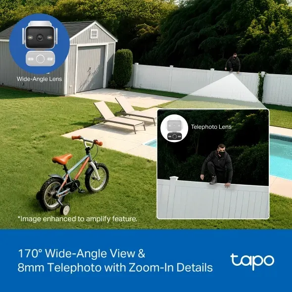 Tapo C575D Outdoo Dual Lens Pan/Tilt Camera