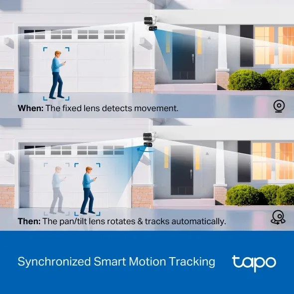 Tapo C575D Outdoo Dual Lens Pan/Tilt Camera