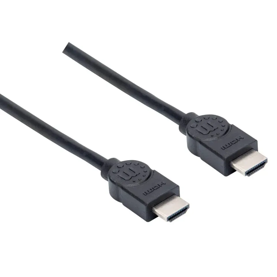 Manhattan HDMI kabel, ARC, 3D, 4K@30Hz, Shielded, 1.5m, černá