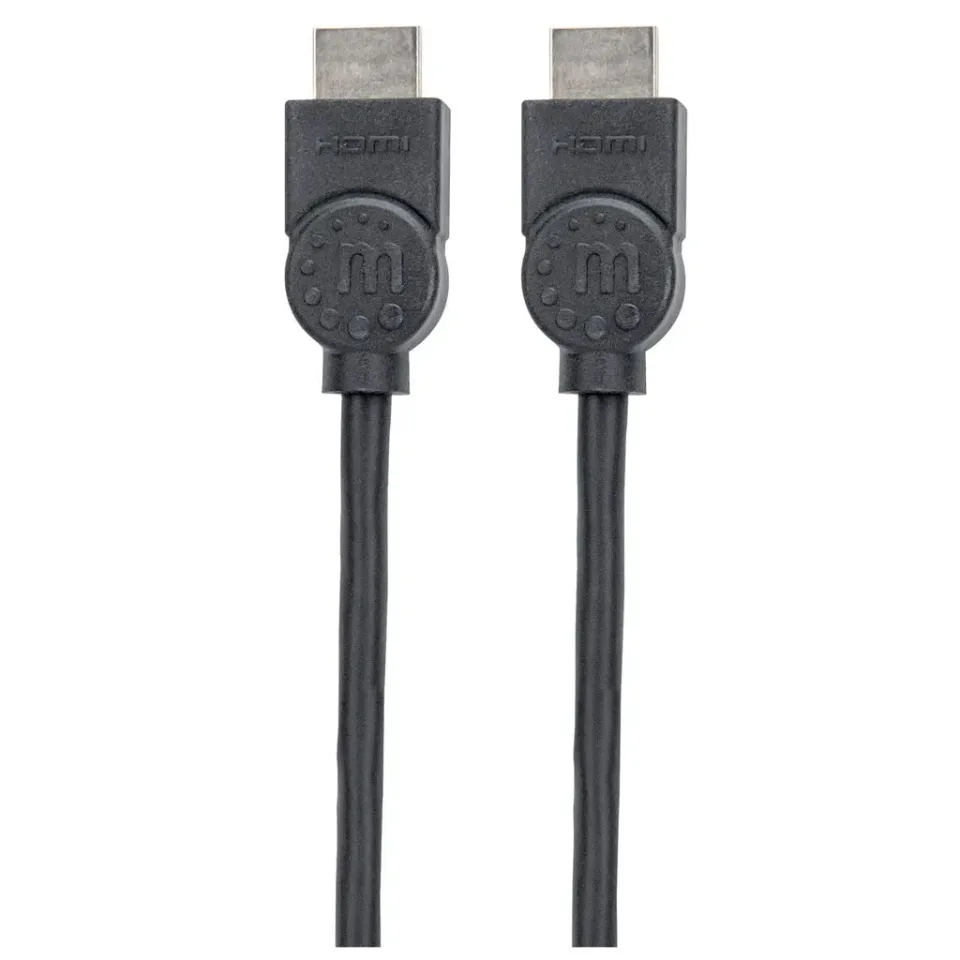 Manhattan HDMI kabel, ARC, 3D, 4K@30Hz, Shielded, 1.5m, černá