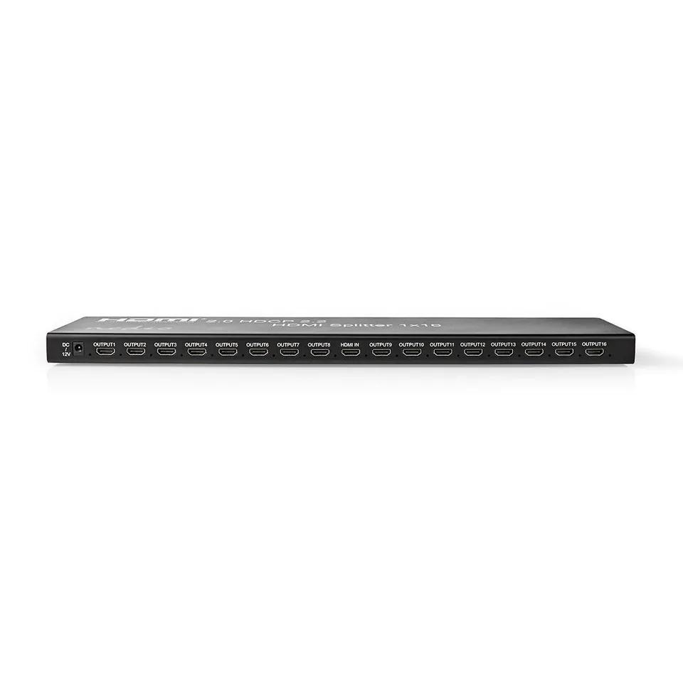 Nedis VSPL34716AT - HDMI Rozbočovač | 2× 8 Portů port(s) | Vstup HDMI | USB-A Z