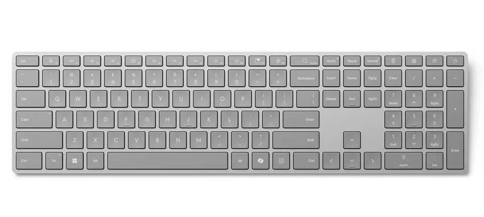Microsoft Surface Keyboard (2. edice) commercial/Bezdrátové Bluetooth/CZ/SK/Šedá