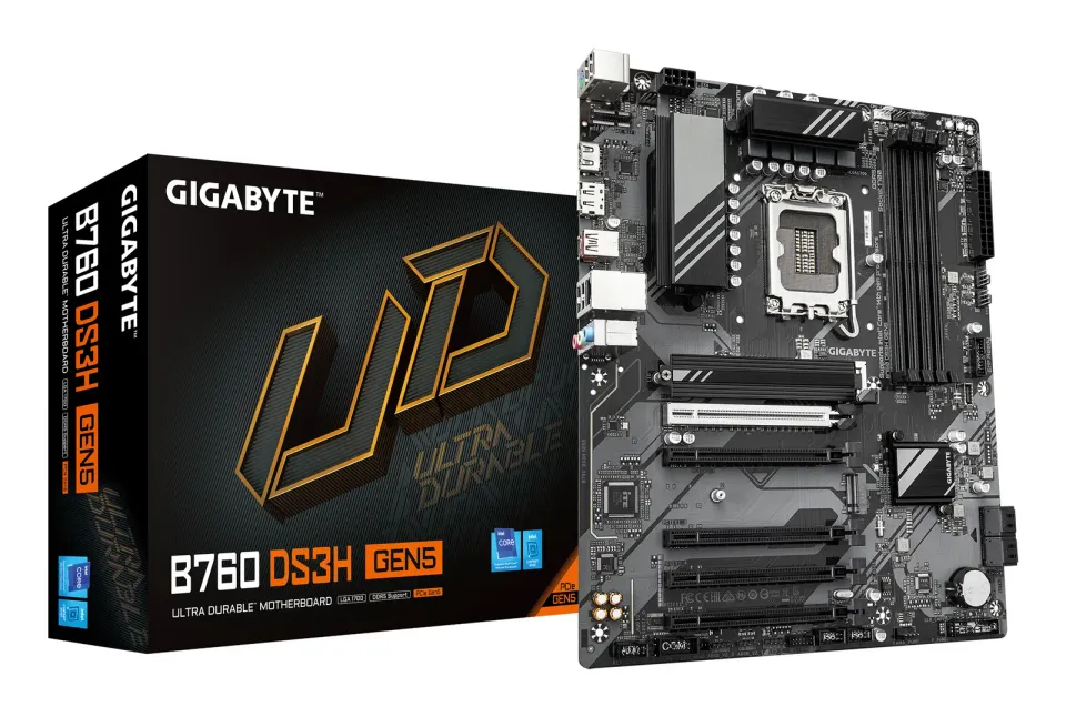 GIGABYTE MB Sc LGA1700 B760 DS3H GEN5, Intel B760, 4xDDR5, 1xDP, 1xHDMI