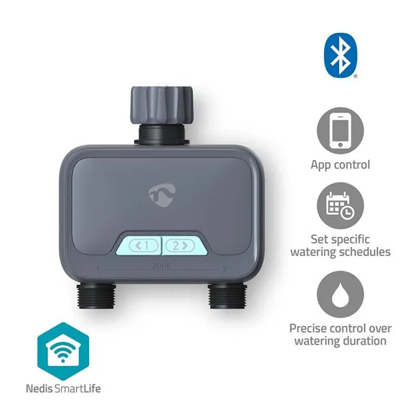 Nedis BTWV20GY - Řízení Spotřeby Vody SmartLife| Bluetooth | Napájení z baterie