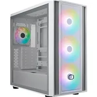 Cooler Master case MasterBox 600, ATX, Průhledná bočnice, 3x 140mm ARGB Fan, 1x 120mm ARGB Fan, ARGB Hub, Bílá